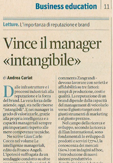 Vince il manager intangibile