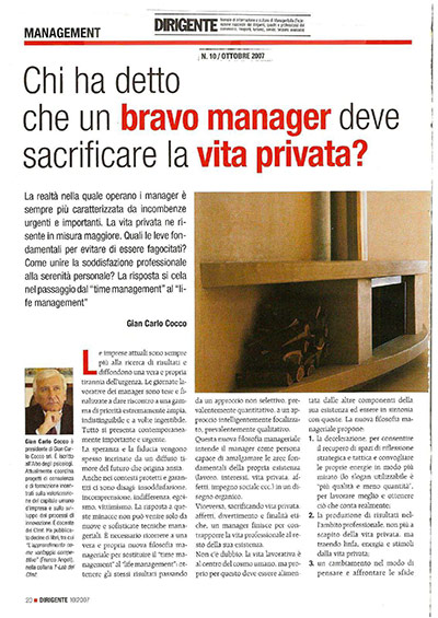 Chi ha detto che un bravo manager deve sacrificare la vita privata?